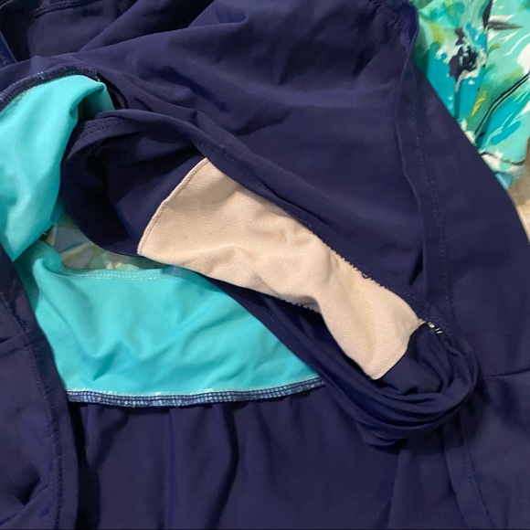 Islander Floral Halter Skirted One Piece Swimsuit - Picture 2 of 5